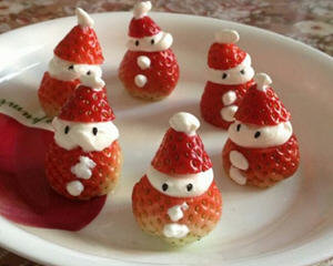 草莓圣诞老人，圣诞雪人