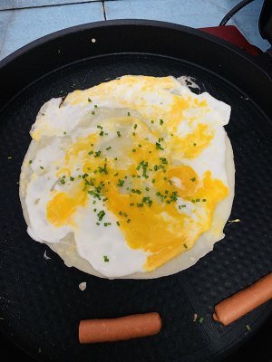 金黄的鸡蛋煎饼6